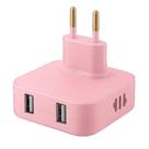 Tomada 4 em 1 Adaptador Benjamin Dobrável Carregador com Duplo USB 10A -