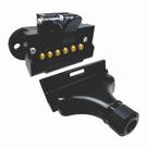 Tomada 6 Polos Retangular Reforçada - 12/24V - DNI 8307