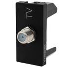 Tomada antena tipo f 1m preta 615030pt pial plus+