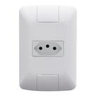 Tomada Aria 20A 4x2 com Placa Branco Tramontina Tomada Aria 20A 4x2 com Placa Branco Tramontina