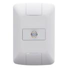 Tomada Aria Tramontina para Antena TV Sat com placa Branco