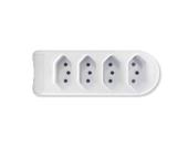 Tomada Barra 4 Tomadas 2P+T 10A 250V Branca