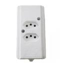 Tomada Barra Dupla 2p+t Branco 20a - Interneed Tomada Barra Dupla 2p+t Branco 20a - Interneed