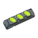 Tomada Barra Fiolux Tripla 2P+T20A Preto