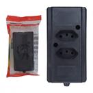 Tomada Barra Interneed 2 Polos +Terra Preta 10A. Dupla