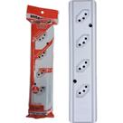 Tomada Barra Interneed 2P+T. Branca 20A. Quadrupla - Pro45