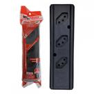 Tomada Barra Interneed 2P+T. Preta 20A. Tripla - Pro45