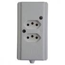 Tomada Barra Interneed Dupla 10/20A 2 Polos +Terra Branca 68976 Tomada Barra Interneed Dupla 10/20A 2 Polos +Terra Branca 68976