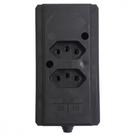 Tomada Barra Interneed Dupla 10/20A 2 Polos +Terra Preta 68945 Tomada Barra Interneed Dupla 10/20A 2 Polos +Terra Preta 68945
