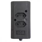 Tomada Barra Interneed Dupla 10A 2 Polos Preta 69300 Tomada Barra Interneed Dupla 10A 2 Polos Preta 69300