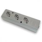 Tomada Barra Interneed Pro45 Tripla 10/20A 2 Polos +Terra Cinza 074175