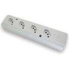 Tomada Barra Interneed Pro45Â Quadrupla 10/20A 2 Polos +Terra Branca 074199 Tomada Barra Interneed Pro45Â Quadrupla 10/20A 2 Polos +Terra Branca 074199