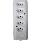 Tomada Barra Interneed Quintupla 10/20A 2 Polos +Terra Branca 66651