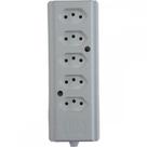 Tomada Barra Interneed Quintupla 10A 2 Polos +Terra Branca 66385
