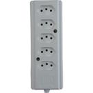 Tomada Barra Interneed Quintupla 10A 2 Polos +Terra Branca 66385 Tomada Barra Interneed Quintupla 10A 2 Polos +Terra Branca 66385