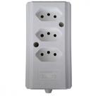 Tomada Barra Interneed Tripla 10/20A 2 Polos +Terra Branca 66477