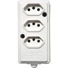 Tomada Barra Naticon Tripla 20A 2 Polos +Terra Branca 577
