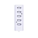 Tomada Barra Quintupla 2P+T 10A Branca - Interneed