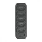 Tomada Barra Techna D Quint 2P+T 10A Preto