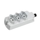 Tomada Barra Tripla 2P+T 20A Cinza - MG