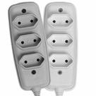 Tomada Barra Tripla Branca 2p+t 20a Garra - Sulfix