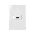 Tomada Carregador Usb-a Margirius Sleek 2a 10w Com Placa 4x2 Branca