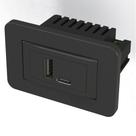 Tomada Carregador Usb Charger 2 Entradas (Tipo A+ Tipo C )Lumitek Branco ou Preto Tomada Carregador Usb Charger 2 Entradas (Tipo A+ Tipo C )Lumitek Branco ou Preto