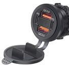 Tomada Carregador Veicular Usb + Tipo-c 4 Entradas 12v