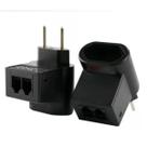 Tomada Clamper Pocket Fit 2p - 10a Preto 110v/220v + Tel Protetor de Raios - Iclampler