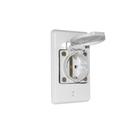 Tomada com espelho modelo alemão schuko 16a 250v strahl 160/n-cz Tomada com espelho modelo alemão schuko 16a 250v strahl 160/n-cz