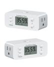 Tomada com temporizador de contagem regressiva DEWENWILS, 36 horas, 15A/1000W, pacote com 2