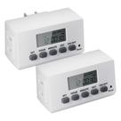 Tomada com temporizador digital BN-LINK, plugue de 2 pinos, 15A, 125V, pacote com 2 Tomada com temporizador digital BN-LINK, plugue de 2 pinos, 15A, 125V, pacote com 2