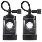 Tomada com Temporizador Externo G-ELEK 24h à Prova dÁgua - Kit com 2 Tomada com Temporizador Externo G-ELEK 24h à Prova dÁgua - Kit com 2
