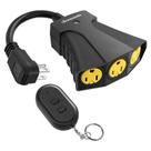 Tomada de controle remoto DEWENWILS Outdoor 3 tomadas aterradas