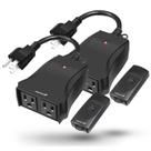 Tomada de controle remoto sem fio Fosmon 2 tomadas com alcance de 24 m Tomada de controle remoto sem fio Fosmon 2 tomadas com alcance de 24 m