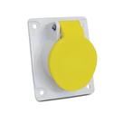 Tomada De Embutir 2P+T 32a 100/130v Amarelo N3244 - Steck