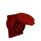 Tomada de Embutir 325 3P + N + T 6H 380Vca / 32A Vermelho IP44 Sibratec Tomada de Embutir 325 3P + N + T 6H 380Vca / 32A Vermelho IP44 Sibratec