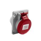 Tomada de Embutir Industrial 32A IP44 - 3P+N+T 6HR - REF.23333 Tomada de Embutir Industrial 32A IP44 - 3P+N+T 6HR - REF.23333