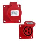 Tomada de Embutir Industrial - 380V Vermelho