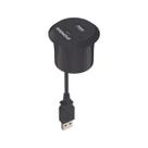 Tomada de Embutir para Móveis USB Tipo A e C Preta 2,0A