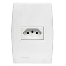 Tomada de Energia Conjunto 1 Módulo 2P + T 10A Branco - Soprano Tomada de Energia Conjunto 1 Módulo 2P + T 10A Branco - Soprano