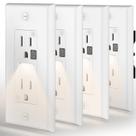 Tomada de luz noturna SOZULAMP resistente a adulterações, 15A, 125V, pacote com 4