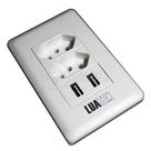 Tomada De Parede 2 Entrada Fonte 2 Usb 5v 10a Bivolt