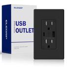 Tomada de parede para carregador USB ELEGRP com portas tipo A e tipo C