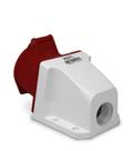Tomada de Parede Sobrepor 115 3P+N+T 6H 380VAC 16A Vermelho IP44 Tomada de Parede Sobrepor 115 3P+N+T 6H 380VAC 16A Vermelho IP44