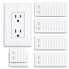 Tomada de parede ThunderWay Decorator 15A/125V branca x50