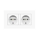 Tomada De Parede USB Dupla 16A Padrão Europeu 110-250V 146mm X 86mm Painel Elétrico