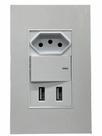 Tomada de Parede Usb + Interruptor C/ 2 Entradas Usb 10a 5v Tomada de Parede Usb + Interruptor C/ 2 Entradas Usb 10a 5v
