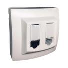 Tomada de Rede RJ45 + Telefone RJ11 Cat5 Pial Legrand Tomada de Rede RJ45 + Telefone RJ11 Cat5 Pial Legrand