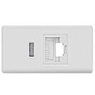Tomada De Rede Rj45 Tramontina - Módulo De Conexão Ethernet 12707